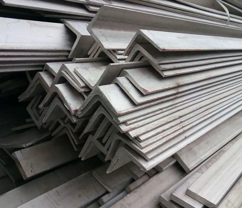Steel angles, channels and beams